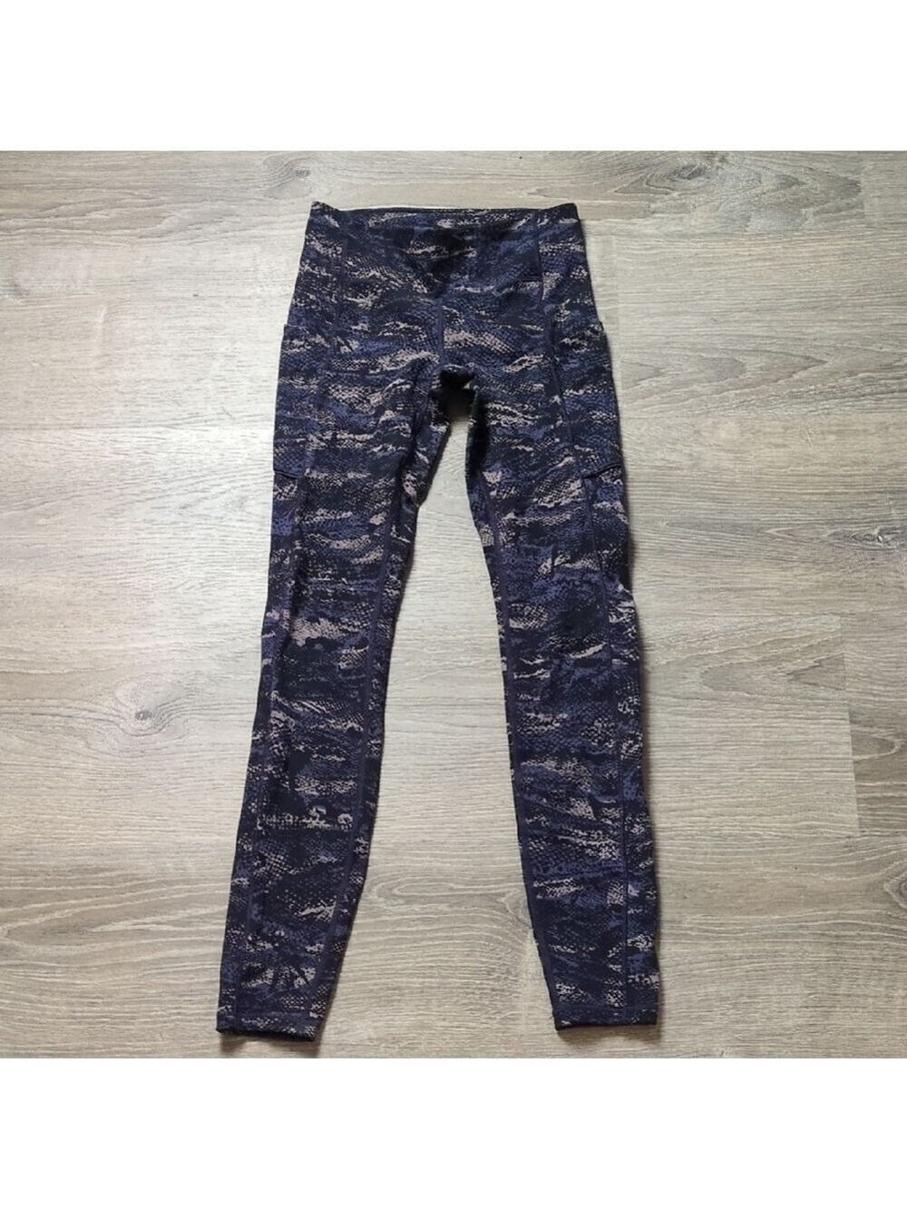 Lululemon Speed Up Tight Full-On Luxtreme Rip Wave Purple Thunder Black Sz 2